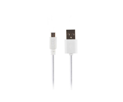 Kabel Xqisit KABEL USB-microUSB XQISIT 1.8m biały w oplocie #